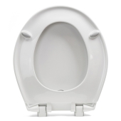 Bemis 200E4 (White) Premium Plastic Soft-Close Round Toilet Seat Bemis